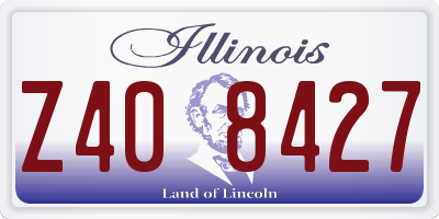 IL license plate Z408427