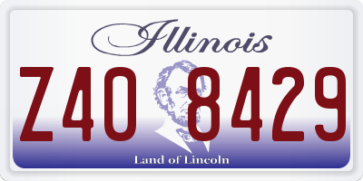 IL license plate Z408429