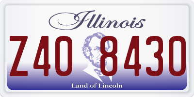 IL license plate Z408430