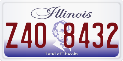 IL license plate Z408432
