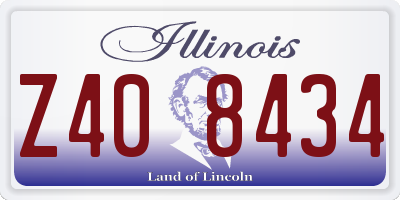 IL license plate Z408434