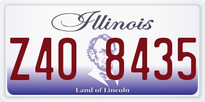 IL license plate Z408435