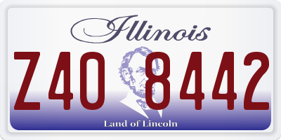 IL license plate Z408442