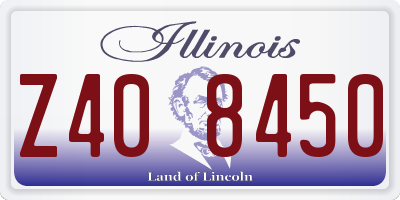 IL license plate Z408450