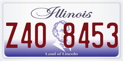 IL license plate Z408453