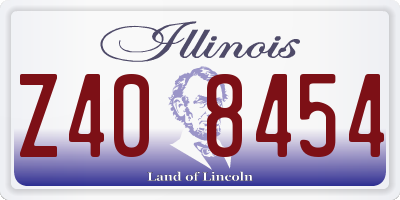 IL license plate Z408454