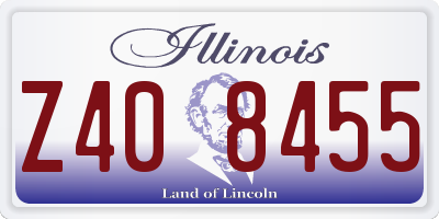 IL license plate Z408455