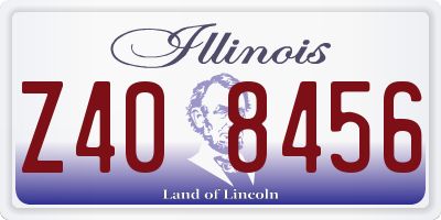 IL license plate Z408456