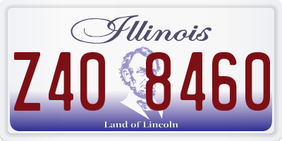 IL license plate Z408460