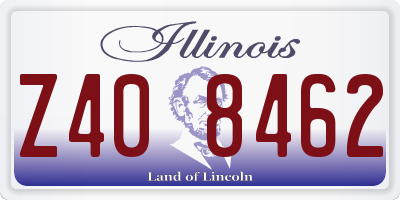 IL license plate Z408462