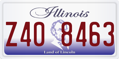 IL license plate Z408463