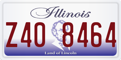 IL license plate Z408464