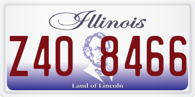 IL license plate Z408466