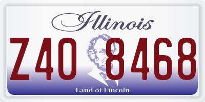 IL license plate Z408468