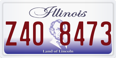 IL license plate Z408473