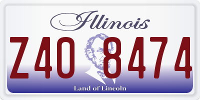 IL license plate Z408474