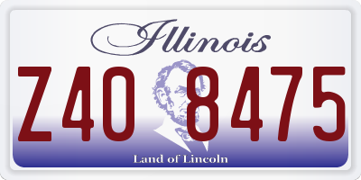 IL license plate Z408475