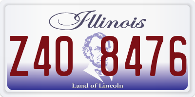 IL license plate Z408476