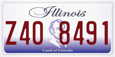IL license plate Z408491