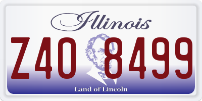 IL license plate Z408499