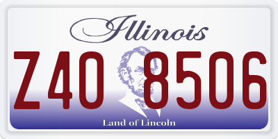 IL license plate Z408506
