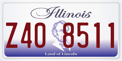 IL license plate Z408511