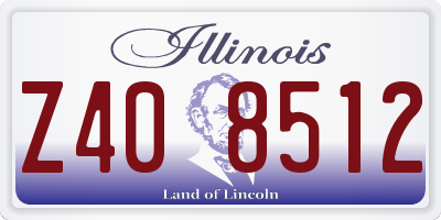 IL license plate Z408512