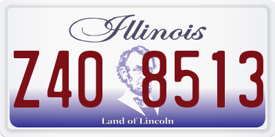 IL license plate Z408513