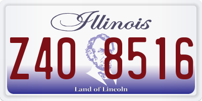 IL license plate Z408516