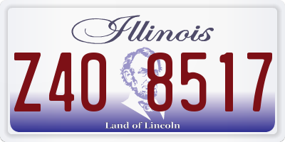 IL license plate Z408517