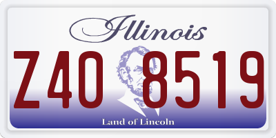 IL license plate Z408519