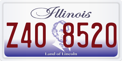 IL license plate Z408520