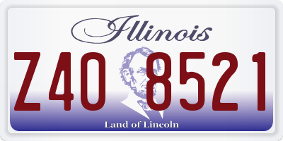 IL license plate Z408521