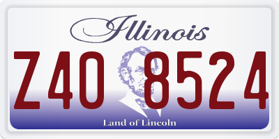 IL license plate Z408524