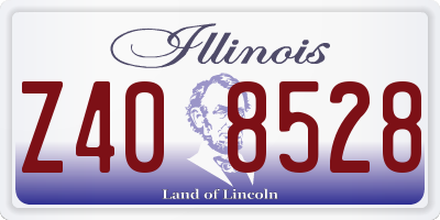 IL license plate Z408528
