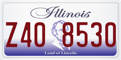 IL license plate Z408530