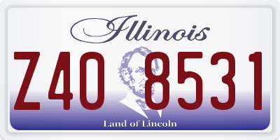 IL license plate Z408531