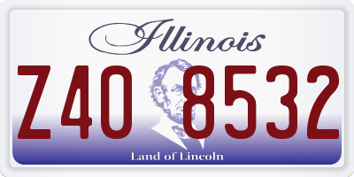 IL license plate Z408532