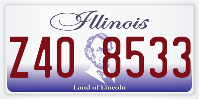 IL license plate Z408533