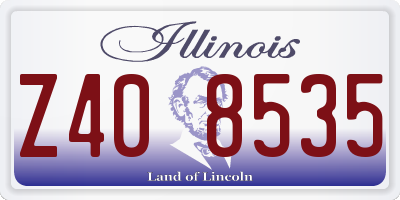 IL license plate Z408535