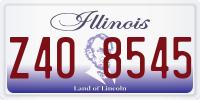 IL license plate Z408545