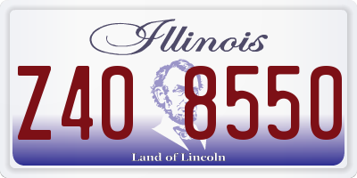 IL license plate Z408550