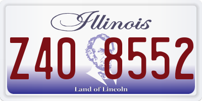 IL license plate Z408552