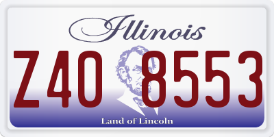 IL license plate Z408553