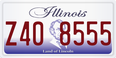 IL license plate Z408555