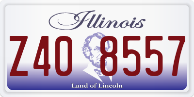 IL license plate Z408557