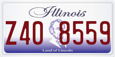 IL license plate Z408559