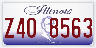 IL license plate Z408563