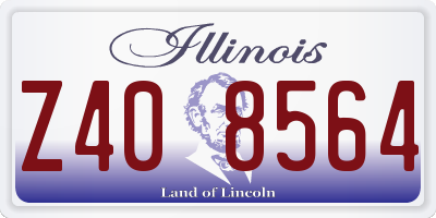 IL license plate Z408564