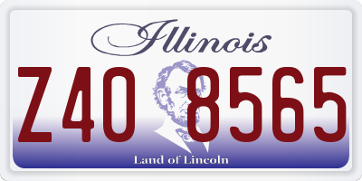 IL license plate Z408565